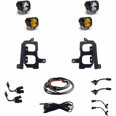 S1 Amber/Clear Dual Fog LED Pocket Light Kit | Baja Designs 447849